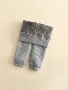 1 件婴儿厚保暖舒适打底裤，秋冬