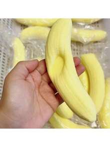 1pc Of Ultra Soft And Sticky Simulated Banana Squeezing, Decompression And Kneading, Simulated Banana Flesh Slow Rebound And Kneading Music - Multicolor - View 3