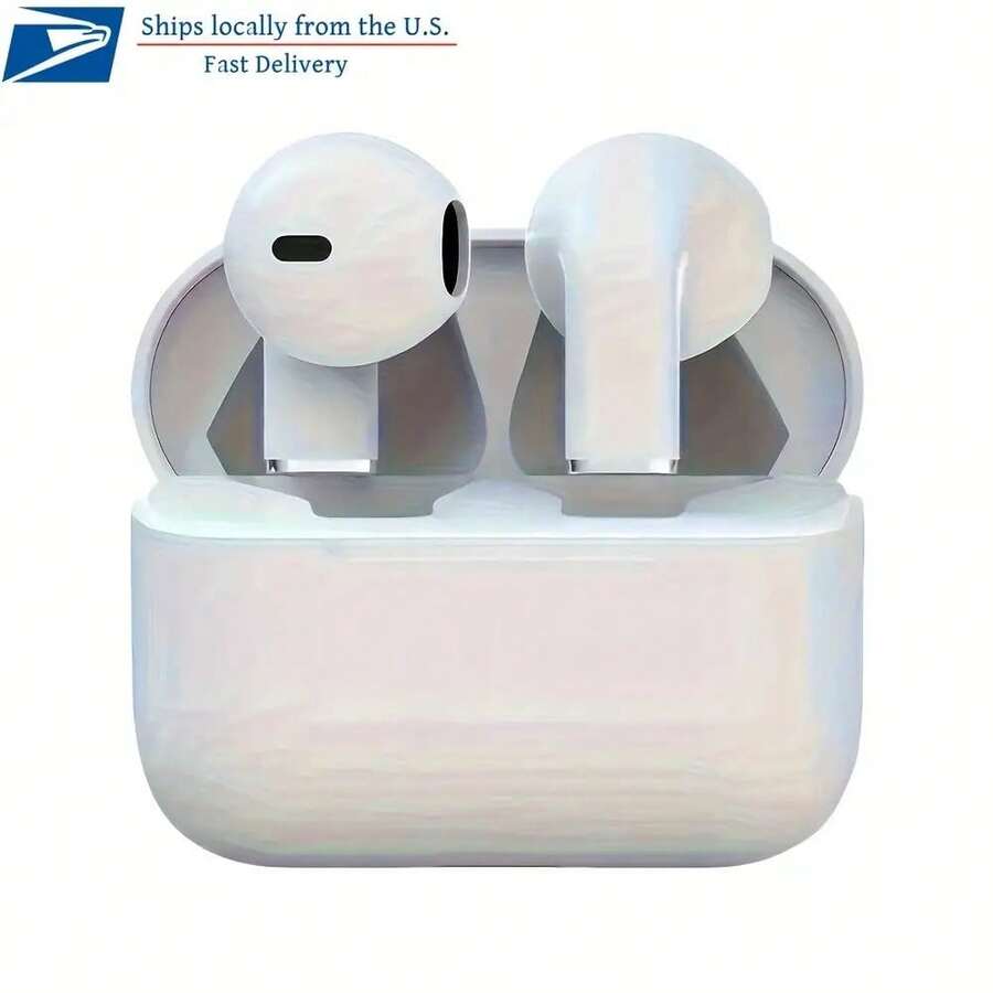 Wireless Earbuds, True Wireless 5. 3 In Ear Buds Light Weight Headphones With Deep Bass Sound, 48 Hours Playtime Headset, Clear Calls Earphones With Mics Cellphone Gaming Earpieces Smart Headphones, Earbuds Wireless, Gaming Headphones, Modern Earphones, Durable Plastic, Earbuds Wireless, Fitness Enthusiasts, Workout Earphones, Sleek Earphones, Longlasting Battery, Inear Headphones, Techsavvy Users - 粉色 - 查看 1