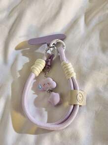 Colgante de teléfono con diseños de tortuga, nube y estrella - Correa de muñeca universal hecha a mano para teléfono, cámara, llaves - Accesorios de llavero con encantos de dibujos animados lindos - Empaque de multicolor