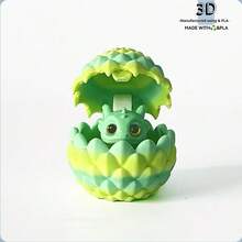 1 pieza Nuevo decoración de huevo de dragón 3D impreso 2025, figura de huevo de dragón, mini juego de huevo de dragón y dragón, regalo perfecto - regalo de cumpleaños - regalo para niño - regalo para niña - regalo de Halloween - regalo de Navidad