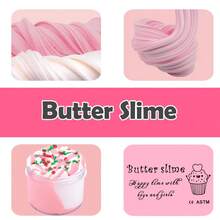 70ml Single Bottle Rose Pink Dual-Color Mud Slime Set, Cream Slime Set, Party Favor Slime Toy, New Year Gift, Cute Slime Gift Basket Filler, Super Soft Non-Sticky (Slime Not Included, Not Recommended) - Multicolor - View 5