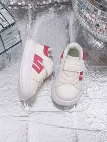 1 Paio di scarpe per bambini unisex per primavera e autunno, scarpe sportive con suola leggera, scarpe per bambini sia maschi che femmine, scarpe da passeggio, scarpe in rete traspiranti, scarpe per bambini, scarpe bianche