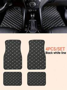 Easypie Selection 2 件/4 件通用防水汽车脚垫套装，适用于前后座，汽车地毯配件内饰 - 四件套 - 查看 4