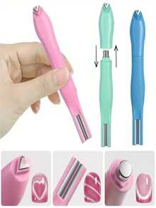 全新强磁力磁性美甲套装 - 设计有心形、蛇形图案、线条、法式尖头、闪光和广亮效果 - 可拆卸猫眼磁铁，实现家庭沙龙级美甲体验 - 多功能美甲工具套装，包括磁性指甲油（无需胶水） - 适合派对婚礼 - 查看 4