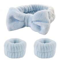 3-Piece Kit With One Pair Of Facial Washing Bracelets + One Water-Absorbing Artifact - 淺藍色 - 查看 1