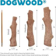 Outward Hound Dogwood Wood Durable Dog Chew Toys, Real Wood &Amp; Calming Hemp, 2-Pack, Medium - MàuA - Xem 7