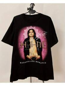 Vtg Ville Valo Razorblade Romance Cotton Black Full Size Unisex Shirt AP385 - 黑色 - 查看 1