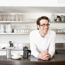 Cafetera de prensa francesa con vidrio de borosilicato, mango de agarre suave, 1000ml, negro - Negro - Ver 8