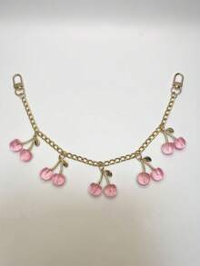 1 件时尚樱桃链条包配件合金材质挂链行李装饰适用于装饰各种手袋节日礼物女包饰哥特