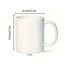 11oz French Bulldog Ceramic Mug – White Coffee & Tea Cup With Black Graphic Design, Pet Lovers, Parents, Siblings, Or Couples – Dishwasher, Home Or Office Use - 11盎司 - 查看 5