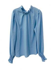 Women Blouses - Màu xanh nhạt - Xem 5