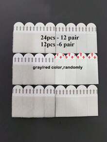 12pcs, No Drilling Required Hanging Picture Strip - Double-Sided Removable Wall Hooks, Suitable For Picture Frames And Artworks, Waterproof Paste Installation Label - Multicolor - View 7