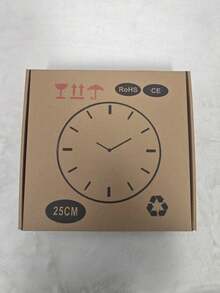 Vintage Wooden Wall Clock - 1 Large 10-Inch Wall Clock - Silent Japanese Quartz Movement - MDF Material, Battery Powered (AA Batteries Not Included), Reloj De Pared, Clock, Alarm Clock, Arbol De Navida, Art, Christmas Decrotions, Wall Deocr - 12英吋 - 查看 9