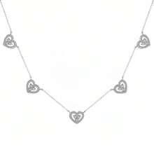 1 Pieza Collar de Plata de Ley Diseño Original Collar de Amor Arcoíris para Mujeres Color Circonita Sintética Colgante de Corazón Hueco Cadena de Clavícula Adecuado para Toda la Ropa Normal de Mujer