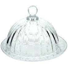 Porta Queijo Queijeira E Frios Ambar Com Tampa Manteigueira 14cm X 10cm - transparente - Visão 1