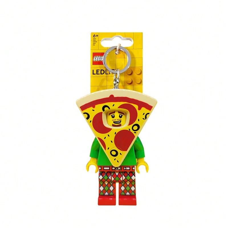 LEGO Building Blocks Minifigure Series - Glow-In-The-Dark Pizza Guy Keychain KE176H - KE176H - View 1