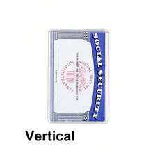 10pcs Waterproof PVC Card Protector Sleeves - 31 Mil Thick, Soft & Clear For Social Security, Medicare & Credit Cards,Boho Vibes - Clear - View 10