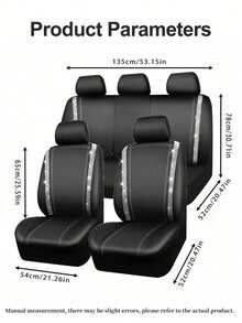 9pcs Glitter Diamond Car Seat Covers, 4pcs Glitter Diamond Car Foot Mats, Glitter Rhinestones Non-Slip PVC Set For SUV/Truck/Car (Complete Front And Rear, Waterproof All-Weather Interior Protection) - A款 - 查看 10