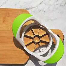 1 Pc Multi-Function Stainless Steel Apple Slicer, 8/12 Blades Fruit Cutter And Corer, Quick & Easy Kitchen Gadget For Apples, Pears, Peaches And Other Fruits, Durable Anti-Rust Material, Available In Red, Green And Black, Suitable For Home, Kitchen, Restaurant And Party Use (Dishwasher , Strong And Sharp Blades, Not Plastic Material)