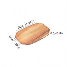 1 PC Rectangular Wooden Breakfast Tray Storage Tray Holds Jewelry, Teacups, Keys, Tea Bags, Etc. Also Suitable As A Christmas Gift