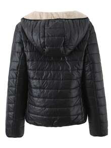 Áo khoác chần bông nhẹ ấm áp dành cho nữ, vải dệt trơn màu, chần bông, thích hợp cho mùa thu, đông, xuân - màu đen - Xem 7