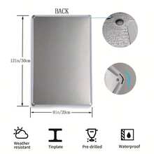 Vintage Weihnachts-Blechschild - 12"X8" | Perfekt für Küche, Zuhause, Café, Bar & Garage Wanddekoration | Leicht aufzuhängende Metallkunst mit vorgebohrten Löchern, ideal für Weihnachten