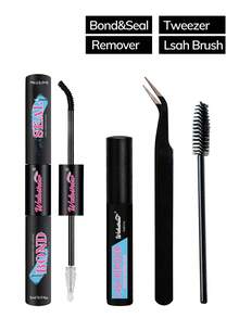 Waloshow 10米睫毛胶水和定型液 | 单根睫毛胶水和定型液,超强粘性睫毛嫁接及睫毛镊子套装,睫毛簇套装,睫毛,假睫毛,仿真睫毛 - 粉色 - 查看 17