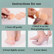 70PCS Heel Stick-On Pads, Anti-Friction Invisible Adhesive Cushions For Toes, Heels & Ankles – Comfortable Blister Prevention For High Heels & Leather Shoes