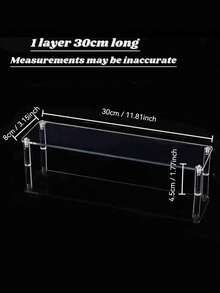 Un raft de depozitare cu 5/4/3/2/1 nivel. Fabricat din acrilic transparent. Potrivit pentru depozitarea cosmeticelor/rujurilor/bijuteriilor/jucăriilor mici/ochelarilor/ceasurilor/prăjiturelor și deserturilor etc. Ideal pentru decorul camerei, decorul casei și organizare.