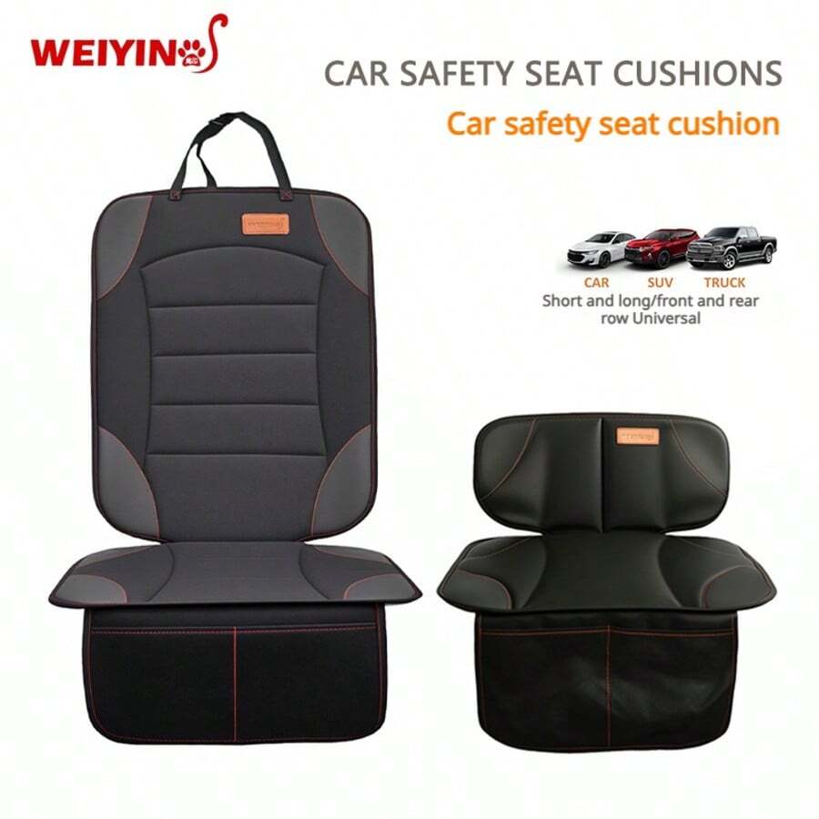 Protector de asiento de coche para asiento de niños y mascotas, almohadillas protectoras de asiento, protege el interior y tela, esquinas reforzadas de PVC