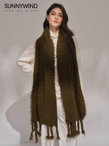 Khăn quàng cổ nữ - xanh quân đội - Xem 5