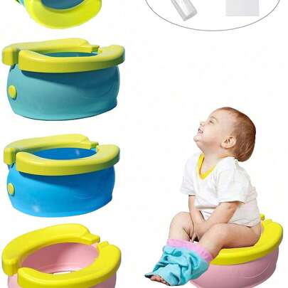 可折叠旅行便携式马桶，车载便携式马桶，香蕉形折叠马桶，儿童便携式马桶，儿童如厕训练，适合儿童、男孩、女孩，车载便携式马桶座圈，室内外均可使用，易于清洁