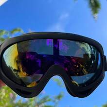 1 Pair Outdoor Cycling Glasses, Winter Ski Goggles, Suitable For Adult Men, Women, Teens, Boys, Girls, Foam, Anti-Scratch, Anti-Dust - Multicolor - View 12