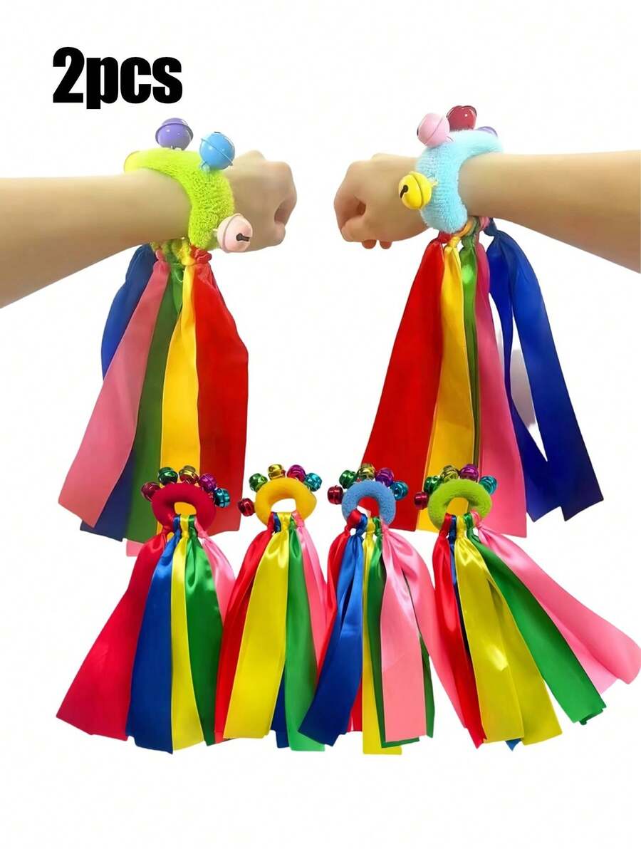 Colorful Wrist Rattles! These 2 Pieces Sets (Or More) Feature Vibrant ...