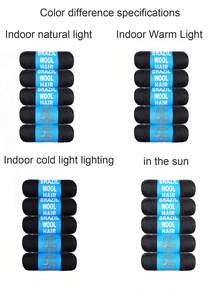 5 role păr natural negru brazilian din lână pentru păr african croșetat Jumbo împletituri senegaleze răsucite tricotat păr împletituri Faux Locs extensii de păr sintetice pentru femei 70G/rolă