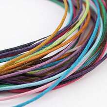 70m 1mm Jewelry Making Wax Cord, Handmade Braiding String For Necklace, Bracelet, Pendant DIY Accessories - Wax Rope-70 Meters - View 8