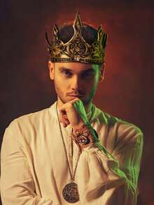 1 pièce Couronne royale ajustable de roi, accessoire de costume de roi médiéval, accessoire de scène 3D, convient pour le jeu de rôle, Noël, anniversaire, décoration de festival, tiare, serre-tête, couronne de costume, accessoire pour cheveux, mariage, future mariée, accessoires pour cheveux pour femmes - Multicolore - Voir 3