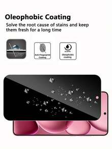 4 件隐私钢化玻璃屏幕保护膜，兼容 OPPO/VIVO，全覆盖，易于安装，无气泡，防刮擦和防碎，适合生日/家人/朋友/男朋友/女朋友屏幕保护必需品，适用于日常防护、办公室、家庭隐私屏幕保护膜手机屏幕保护膜手机配件防水防震防摔防刮