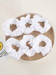 12pcs/1pc Women Satin-Like Solid Color Elegant Hair Scrunchies 11cm/4.33in, Fashion Versatile High-End Graceful Simple Minimalist Solid Color Hair Ties, Suitable For Daily Outing, Casual, Party, Commute, Vacation, Ponytail, Bun, Face Washing, Makeup, Gift, Outfit Accessory, Scrunchy Hair Ties, Hair Accessories