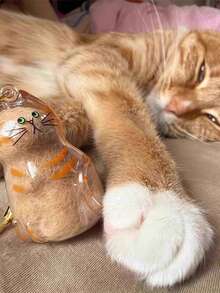 1 pezzo Portachiavi a forma di animale domestico, perfetto da collezione: portachiavi a forma di animale domestico con funzione di conservazione dei capelli, portachiavi memoriale per animali domestici - souvenir a forma di cane/gatto carino, regalo commemorativo per proprietari di animali domestici (stile portachiavi casuale)