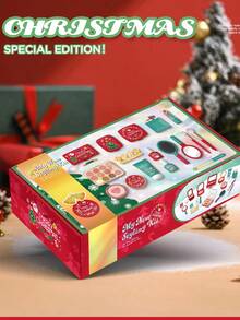 Children, Playing House, Simulated Makeup Toys, Girls, Makeup Set, Toys With Storage Box, Christmas Theme, Birthday Gifts