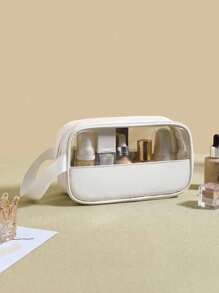 3-1件挂式盥洗包 透明PVC化妆包 化妆工具防水 便携式拉链化妆收纳包 简约女士浴室洗漱包 妈妈礼物 沙滩包 沙滩必需品 沙滩巾收纳包 沙滩配件 沙滩用品 度假包 夏季度假必备品