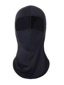 Balaclava UV Protection Fishing Cycling Mask Full Face Helmet Outdoor Sports - 黑色 - 查看 2