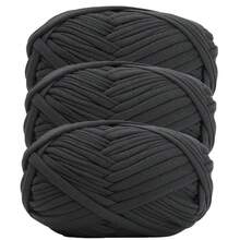 1/3pcs(100g/300g) Premium Polyester Crochet & Knitting Yarn, 30m/100g/Pc Length - Ideal For DIY Projects, T-Shirts, Slippers & Baskets,Fabric Strip Handmade Weaving Diy Bag, Toy, Shoe, Carpet, Organizing Basket Thread