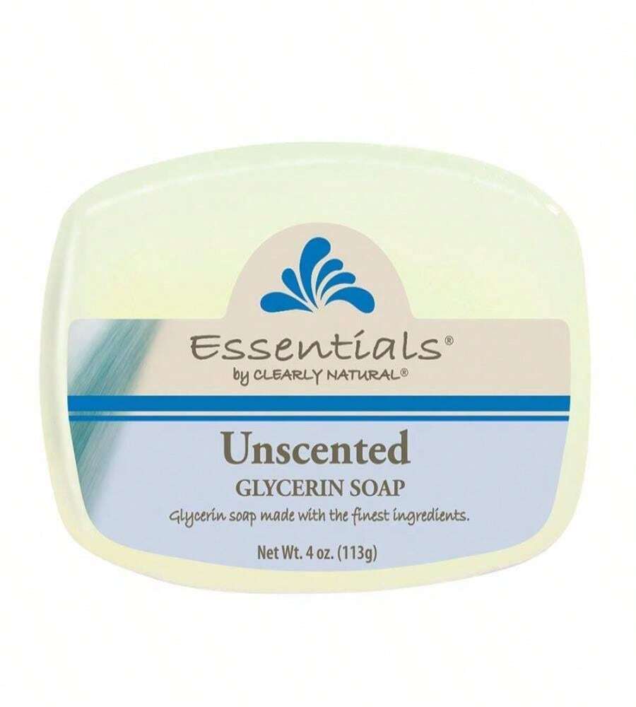Clearly Natural Essentials Glycerin Bar Soap, Unscented, 4 Ounce, Pack Of 3 (Packaging May Vary) - ColorF - 查看 1