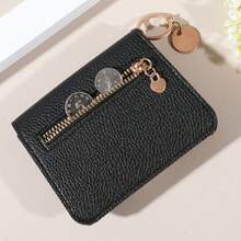 NYXIA Carteira de Couro PU com Vários Porta-Cartões, Bloqueio RFID, Porta-Cartões de Crédito com Design de Chaveiro e Moeda para Uso Diário, Carteira Pequena para Mulher, Bolsa, Carteira Pequena - Multicolorido - Visão 10
