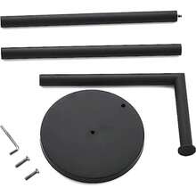 Floor Standing Toilet Paper Holder Stainless Steel Paper Roll Holder Storage Rack Bathroom Standing Paper Towel Holder - Black - View 5