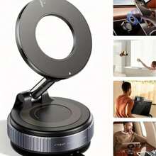 Vakuum Magnetische Handyhalterung, faltbare Saugnapf Autohalterung, 360° drehbare magnetische Halterung, kompatibel mit Autos, Fitnessstudios, Spiegeln, glatten Oberflächen, universell passend für Smartphones, sicher und stabil, einfach zu installieren, ideal für tägliche Fahrten, Reisen, Familienurlaub, Weihnachtsgeschenk, modisches Auto-Zubehör, perfekt für Weihnachten, Thanksgiving, Schulanfang, verbessert Autoinneres, platzsparende Lösung, beliebt bei Fahrern, Studenten, Geschenk für Freunde, Familie.