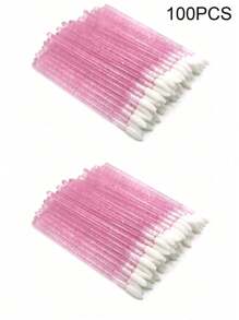 100pcs/50pcs/25pcs Professional Lip And Eyelash Brushes - High-Quality Disposable, Sparkling Crystal Lashes, Ultra-Fine Micro Brushes For Precise Eyelash Extension Applicator And Gentle Makeup Cleaner - Beauty Makeup Tools - Multicolor - View 19